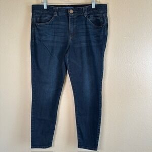 Democracy Ab Technology Women's Dark Wash Distressed Stretch Jeans 16